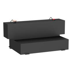 UWS - Matte Black Hammerhead-Style 100-Gallon L-Shape Steel Transfer Tank - Image 1