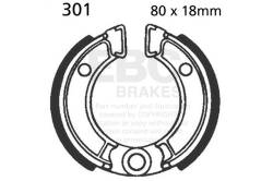 EBC Motorcycle Brakes - EBC Motorcycle Brakes 301 Plain Motorcycle Replacement Brake Shoes - Image 1