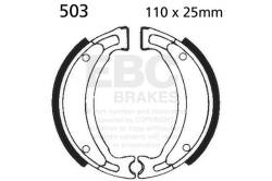 EBC Motorcycle Brakes - EBC Motorcycle Brakes 503 Plain Motorcycle Replacement Brake Shoes - Image 1