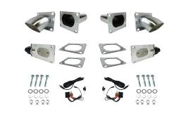 Granatelli Motorsports - 3.0" 76 mm Oval Electronic Exhaust Cutout System Stainless Steel Set of 2 - Image 1
