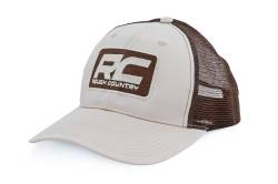 Rough Country Suspension Systems - Rough Country 84129 Hat Brown Mesh RC Patch Khaki -MC6901 - Image 1