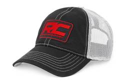 Rough Country Suspension Systems - Rough Country 84125 Hat White Mesh RC Patch Black/Red - Image 1
