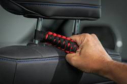 Rough Country Suspension Systems - Rough Country Universal Corded Head Rest Grab Handles Pair Black 117615 - Image 2