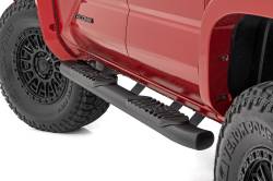 Rough Country Suspension Systems - Rough Country 4.5" Oval Tube Nerf Steps Black for 24-25 Tacoma Double 21017 - Image 1