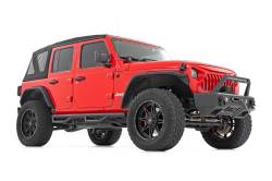 Rough Country Suspension Systems - Rough Country 3" Drop Step Nerf Bars Black for Jeep Wrangler JL 4DR RCJ1866B - Image 3