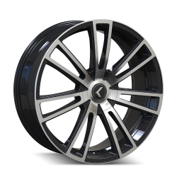 Kraze - Kraze 183 Spectra 18x8 5x110/5.0 40mm Black/Machined KR183-8860BM40 - Image 1