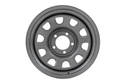 Rough Country Suspension Systems - Rough Country D-Window Wheel 17x9 5x5.0 -12mm Gray RC51-7873G - Image 2