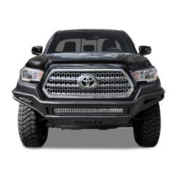 TrailFX - TrailFX FPRB001TI Pre-Runner Bumper No Grille Guard Black Steel w/Cutout - Image 2