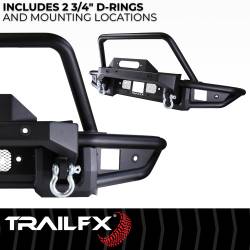 TrailFX - TrailFX BR002T Matte Black Bronco Bumper w/Winch Mount Pre Runner Guard D-Rings - Image 2