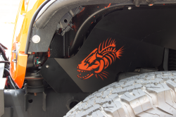 Fishbone Offroad - Fishbone FB31117 Inner Fender Accent Plates Aluminum PAIR for Jeep Wrangler JK - Image 7