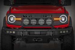 Rough Country Suspension Systems - Rough Country LED Headlights w/DRL Halo 21-24 Ford Bronco RCH5500 - Image 1