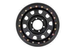 Rough Country Suspension Systems - Rough Country D-Window Beadlock Style Wheel 17x9 6x5.5 -12mm Black RC51-7655SL - Image 2