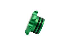 Fleece Performance - Fleece FPE-FC-1316-GRN Green Anodized Billet Fuel Cap for 2013-2018 Cummins - Image 2