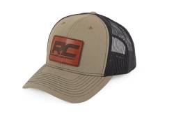 Rough Country Suspension Systems - Rough Country 84119 Hat Black Mesh RC Patch Brown/Leather Richardson 112 - Image 1