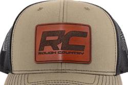 Rough Country Suspension Systems - Rough Country 84119 Hat Black Mesh RC Patch Brown/Leather Richardson 112 - Image 3