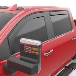 EGR - EGR 571655 Fr/Rr In-Channel Window Visors Black 20-24 Silverado/Sierra HD Crew - Image 3