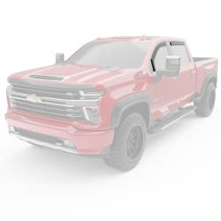 EGR - EGR 571665 Fr/Rr In-Channel Window Visors Black 20-24 Silverado/Sierra HD Ext - Image 2