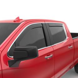 EGR - EGR 571895 Front/Rear In-Channel Window Visors-Black 19-23 Silverado/Sierra Dbl - Image 3