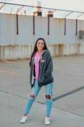 Simpson Safety - Simpson Safety 45012L Staging Zip-Up Hoodie Ladies Large Gray - Image 5