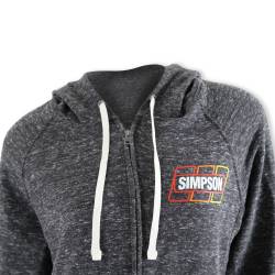 Simpson Safety - Simpson Safety 45012M Staging Zip-Up Hoodie Ladies Medium Gray - Image 4