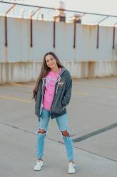 Simpson Safety - Simpson Safety 45012X Staging Zip-Up Hoodie Ladies XL Gray - Image 6