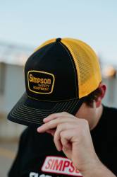 Simpson Safety - Simpson Safety 45015G Hardware Hat Black/Gold Snap-Back - Image 2