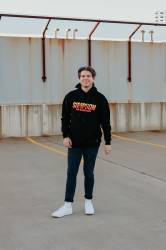 Simpson Safety - Simpson Safety 45019S Racing Stripes Hoodie Small Black - Image 4