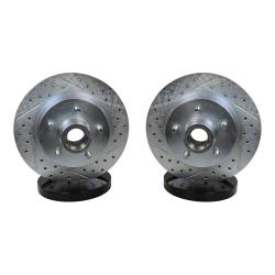 Baer Brake Systems - Baer Brakes 05516-020 GM Drum RWD Front Disc Brake Rotor Set - Image 1