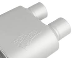 FlowMonster - FlowMonster 430402-FM Exhaust Muffler 3" Center In 2.5" Dual Out 13" Body Length - Image 4