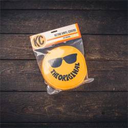 KC Hilit's - KC HiLit's 5205 Retro Vinyl 6" Yellow Smiley Sunglasses Cover PAIR - Image 2