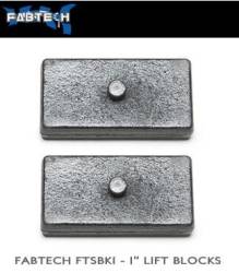 Fabtech - Fabtech FTSBK1 BLOCK Kit 1" CAST - Image 1