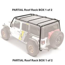 Smittybilt - Smittybilt 77717-01 PARTIAL Roof Rack for 18-25 Jeep Wrangler JL 4DR BOX 1 OF 2 - Image 2