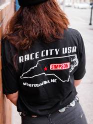 Simpson Safety - Simpson Safety 45020L Race City T-Shirt Large Black - Image 6