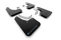 Rally Armor - Rally Armor MF137-UR-BLK-PBL Black Mud Flap/Light Blue Logo - Image 1