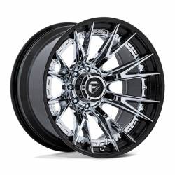 Fuel 1PC - Fuel Off Road FC402 CATALYST 22x12 8x6.5 -44mm Chrome/Black FC402PB22128044N - Image 1