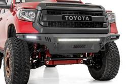 Rough Country Suspension Systems - Rough Country 10915 Hybrid Front Winch Bumper w/LED Black for 14-21 Tundra - Image 4