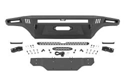 Rough Country Suspension Systems - Rough Country 10915 Hybrid Front Winch Bumper w/LED Black for 14-21 Tundra - Image 6