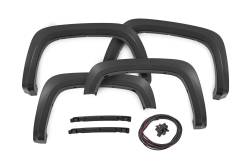 Rough Country Suspension Systems - Rough Country Sport Fender Flares Black 20-24 Silverado HD S-C12215 - Image 1