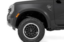 Rough Country Suspension Systems - Rough Country Sport Fender Flares Black 24-25 Ranger S-F12401 - Image 4
