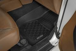Rough Country Suspension Systems - Rough Country Front Floor Liners Black for 14-18 Jeep Wrangler JK FF-6141 - Image 3