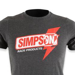 Simpson Safety - Simpson Safety 4501YS Lightning Fast T-Shirt Youth Small Charcoal - Image 2