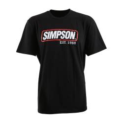Simpson Safety - Simpson Safety 44018S USA Flag Black Small T-Shirt - Image 1