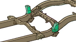 Rust Buster Frameworks - Rust Buster RB7124 Front Bed Mount for 94-05 Toyota Tacoma Double - Image 8