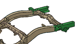 Rust Buster Frameworks - Rust Buster RB7112R RIGHT Rear Frame Section w/Bed Mount for 95-04 Tacoma - Image 10