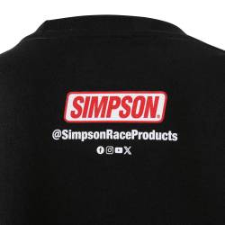 Simpson Safety - Simpson Safety 45022M Social Media Tee T-Shirt Medium Black - Image 6