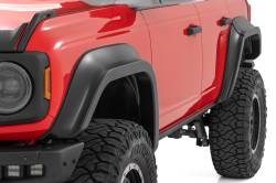 Rough Country Suspension Systems - Rough Country O-F12124 Sport Black Fender Flares 21-25 Bronco 4DR - Image 2