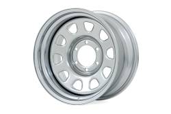 Rough Country Suspension Systems - Rough Country D-Window Wheel 15x8 5x4.5 -19mm Chrome RC158545C - Image 1
