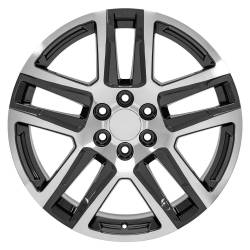 OE Wheels LLC - 22" Replica Wheel for Chevrolet Silverado 1500 CV63 Gunmetal Machined 22x9 - Image 2