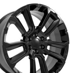 OE Wheels LLC - OE Wheels CV68-24100-6550-28B1 Replica CV68 Suburban 1500 24x10 Satin Black - Image 1