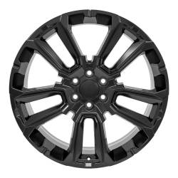 OE Wheels LLC - OE Wheels CV68-24100-6550-28B1 Replica CV68 Suburban 1500 24x10 Satin Black - Image 2